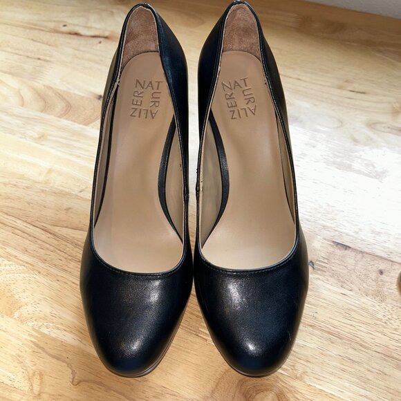 Naturalizer Women's Berlin Black Platform Block Slip-on Pumps Sz 8.5 - Picture 3 of 8
